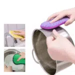 Eponge magique microfibres double action