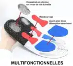 Semelles Orthopédiques respirantes ajustables avec absorption des chocs