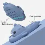 Sandales de bain requin anti-dérapantes avec drainage pour douche et piscine – Image 14