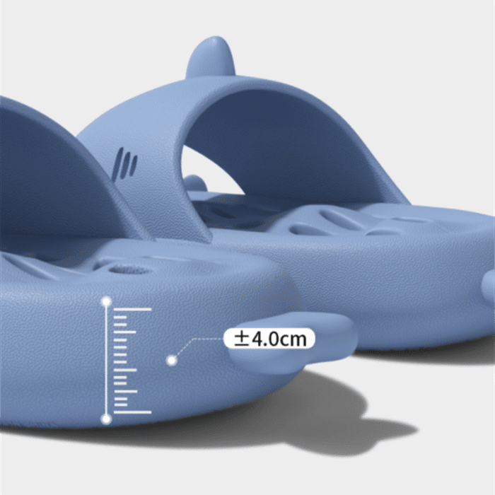 Sandales de bain requin anti-dérapantes avec drainage pour douche et piscine