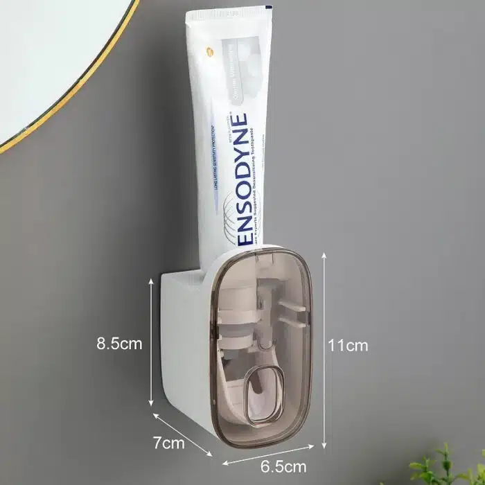 Distributeur de dentifrice murale a pression