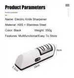 Aiguiseur de couteaux électrique rechargeable USB – Image 13