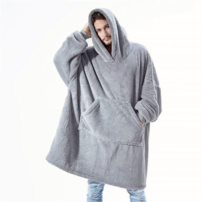 Sweat plaid long capuche carreaux - Confort Paradis