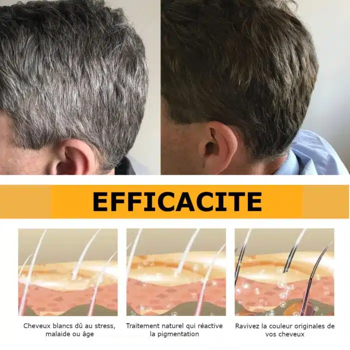 Soin Shampoing anti cheveux blancs