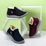 Cálidos zapatos de invierno con piel