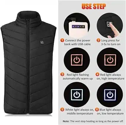 Gilet Chauffant USB