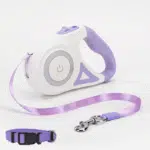 Laisse pour chiens rétractable lumineuse LED 5m