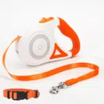 Laisse pour chiens rétractable lumineuse LED 5m