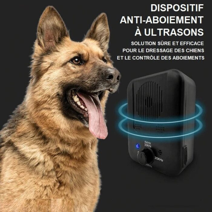 Dispositif Anti Aboiements à UltraSons portable pour Chiensl9