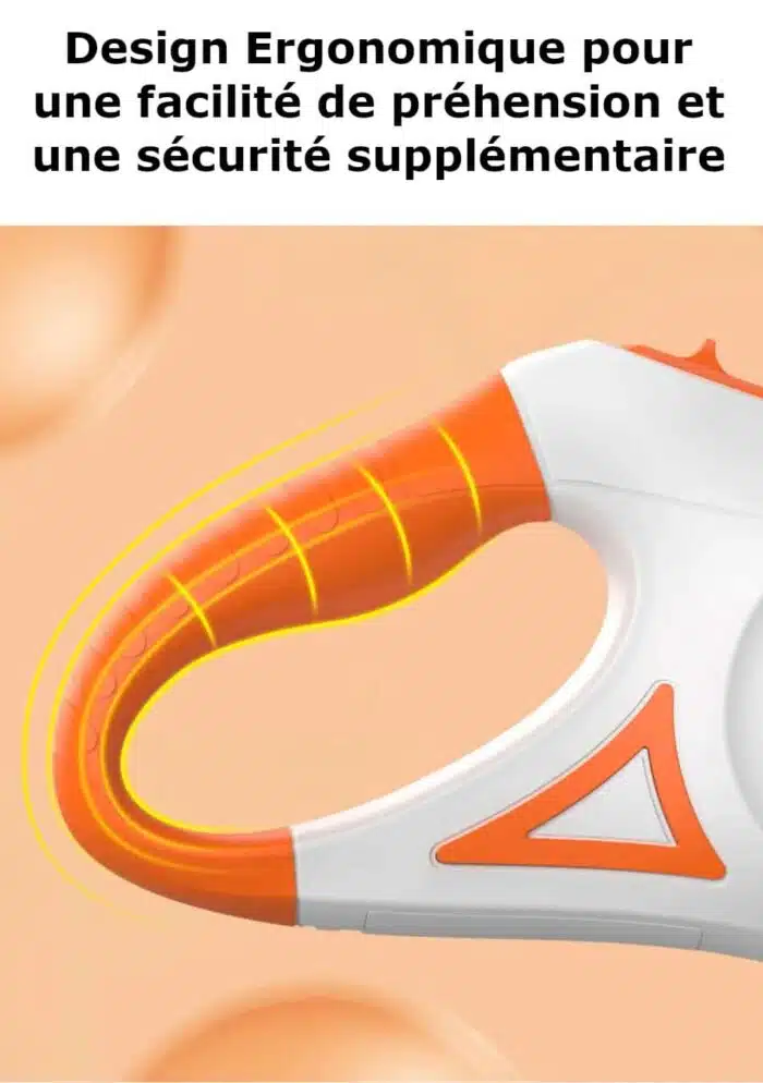 Laisse pour chiens rétractable lumineuse LED 5m