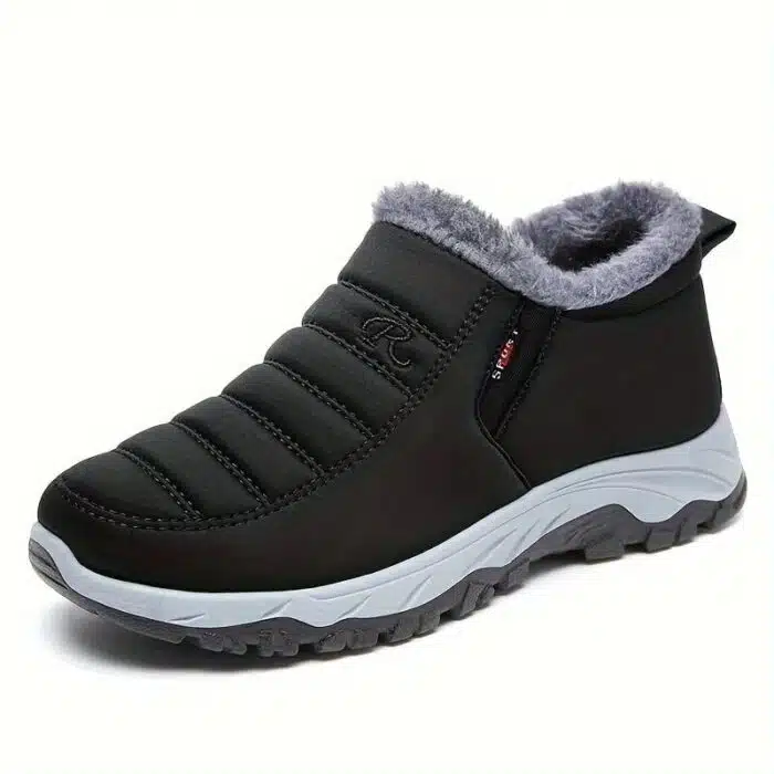 Bottines Neige d'Hiver imperméables avec fourrure chaude – Image 3