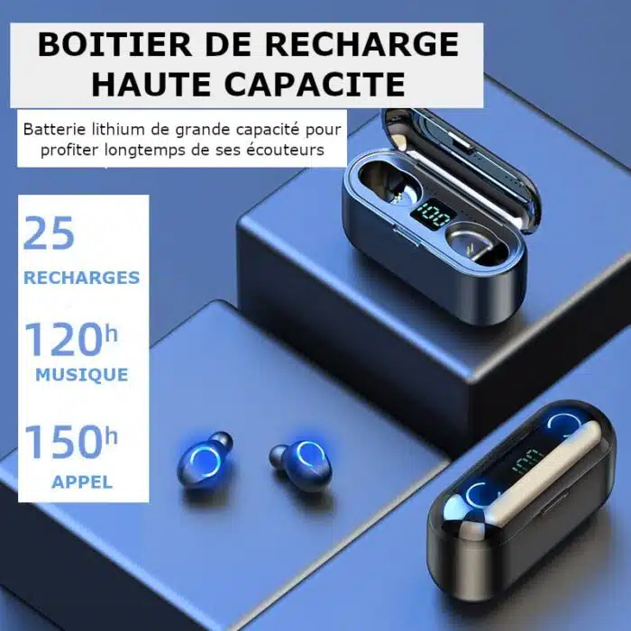 Ecouteurs sans fil Bluetooth à commandes tactiles – Image 10
