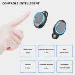 Ecouteurs sans fil Bluetooth à commandes tactiles – Image 9