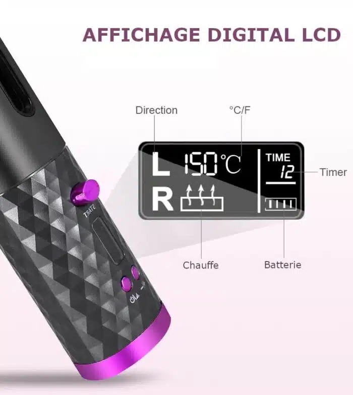 Fer a Friser Automatique Portable HairCare – Image 8