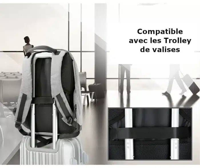 Sac a Dos Antivol imperméable multifonction – Image 25