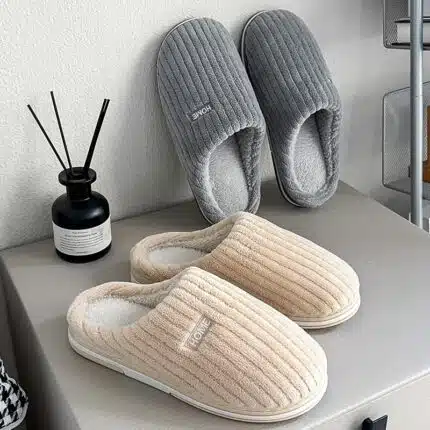Chaussons Hiver doux et chauds antidérapants