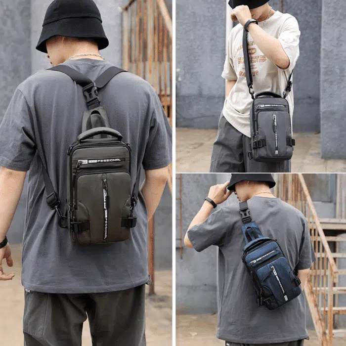Sac a Dos Bandoulière Multifonction USB Etanche – Image 17