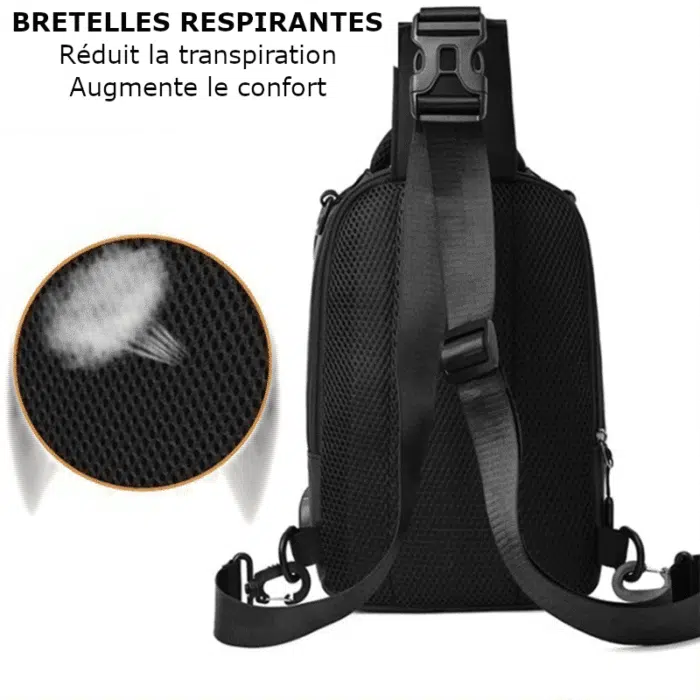 Sac a Dos Bandoulière Multifonction USB Etanche – Image 11