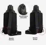 Sac a Dos Bandoulière Multifonction USB Etanche – Image 8