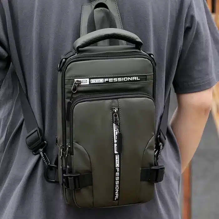 Sac a Dos Bandoulière Multifonction USB Etanche – Image 2