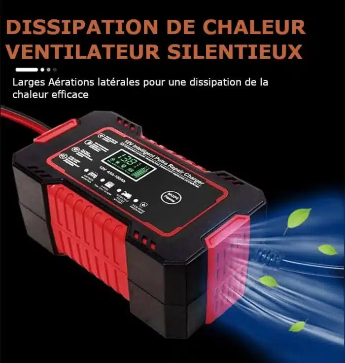 Chargeur de Batteries Voitures/Motos intelligent 12V6A – Image 6
