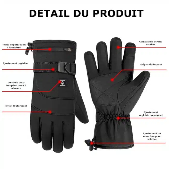 Gants Chauffants Hiver USB – Image 8