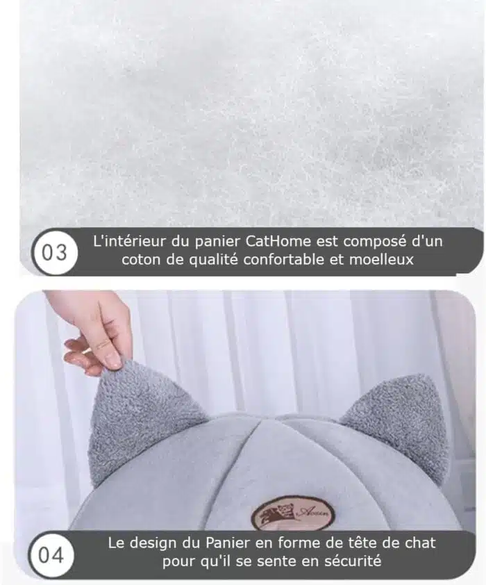 Panier pour Chat Confortable et Moelleux CatHome – Image 15