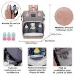 Sac a Langer Bébé - Lit Convertible BabyCare – Image 13