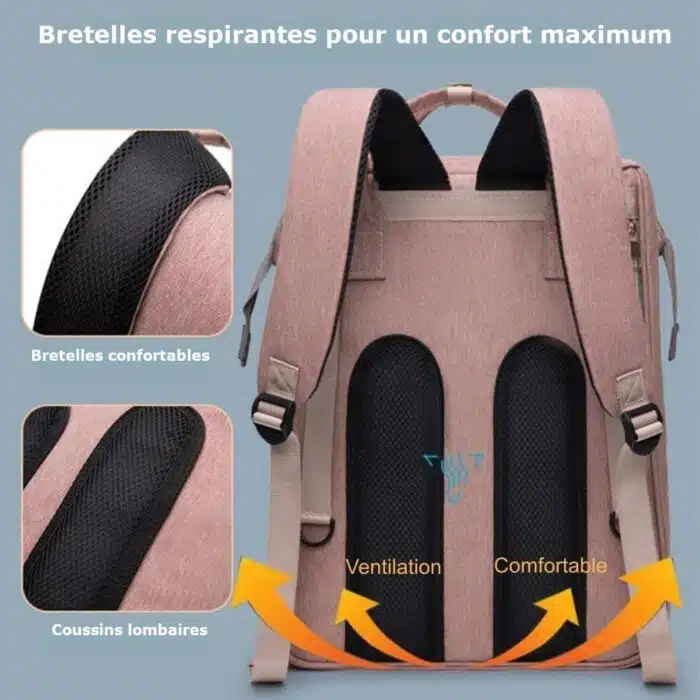 Sac a Langer Bébé - Lit Convertible BabyCare – Image 7