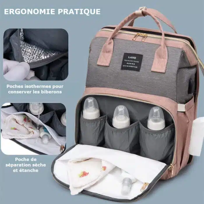 Sac a Langer Bébé - Lit Convertible BabyCare – Image 8