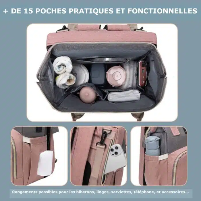 Sac a Langer Bébé - Lit Convertible BabyCare – Image 31