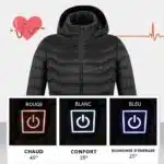 Chaqueta calefactada USB con capucha y mangas largas - Imagen 4