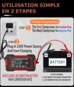Chargeur de Batteries Voitures/Motos intelligent 12V6A – Image 8