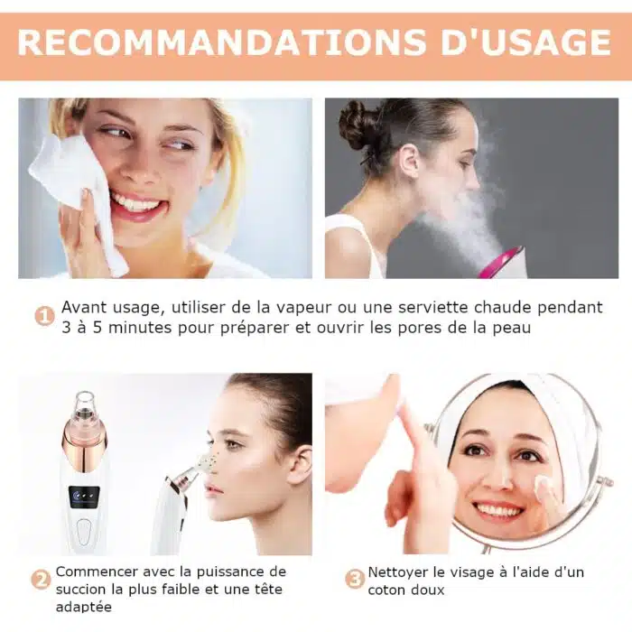 Aspirateur à Points Noirs | Nettoyeur de pores FaceCare – Image 12