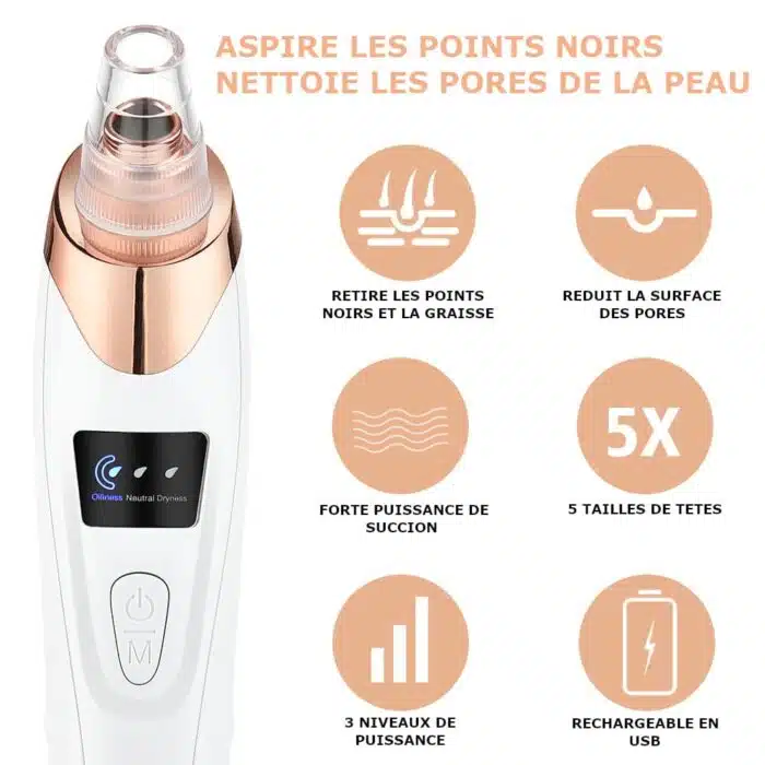 Aspirateur à Points Noirs | Nettoyeur de pores FaceCare – Image 2