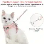 Harnais Chat Confortable avec Laisse – Image 2