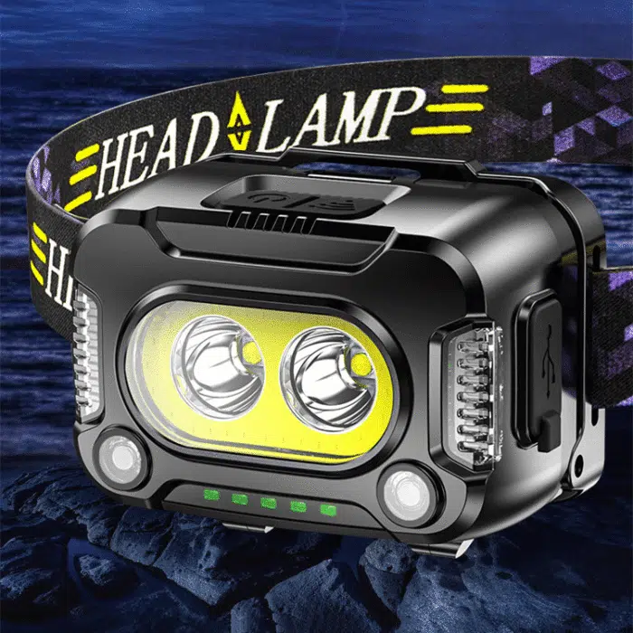 Lampe Frontale Puissante Rechargeable USB – Image 2
