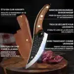 Cuchillo de cocina japonés Santoku - Imagen 9
