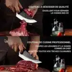 Cuchillo de cocina japonés Santoku - Imagen 6