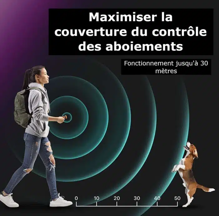 Dispositif dissuasif aboiements chien ultrasons de poche | Répulsif | Entrainement – Image 9