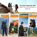 Sac a Dos Randonnée Grande Capacité 90L – Image 15