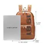 Sac a Dos de Voyage Vintage en Cuir Original – Image 6