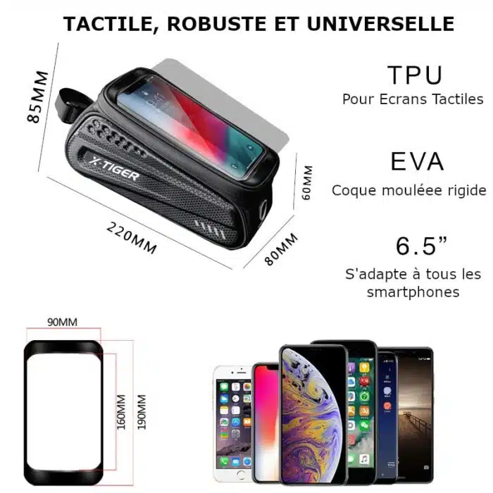 Sacoche de Vélo Etanche | Support Smartphone – Image 3