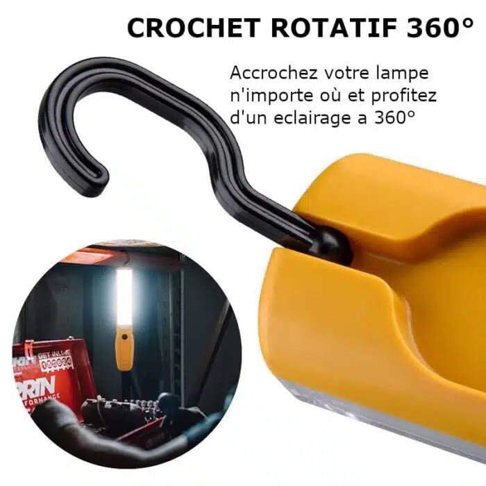 Lampe de Travail baladeuse Magnétique LED Puissante USB – Image 3