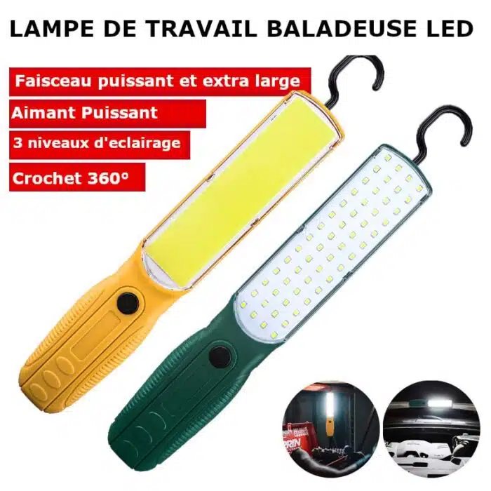Lampe de Travail baladeuse Magnétique LED Puissante USB – Image 5