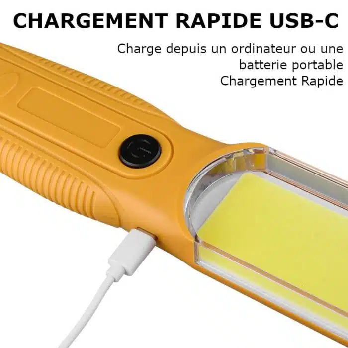 Lampe de Travail baladeuse Magnétique LED Puissante USB – Image 9