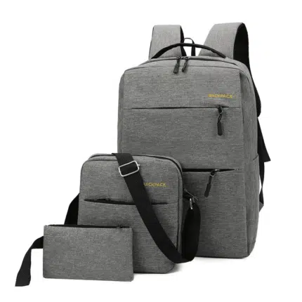 Sac a Dos Chargeur USB Antivol | Ensemble 3 Pièces