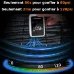 Mini Pompe à vélo électrique | Compresseur Portable – Image 9