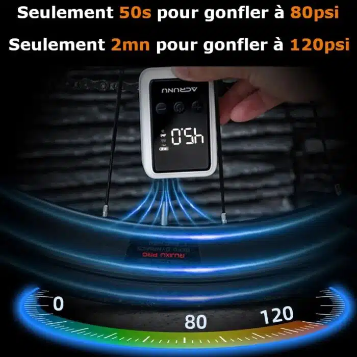 Mini Pompe à vélo électrique | Compresseur Portable – Image 9