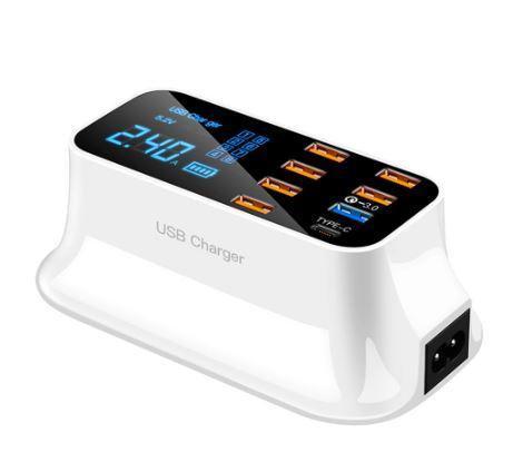 Chargeur Rapide USB 8 Ports 3.0 Affichage LCD 1